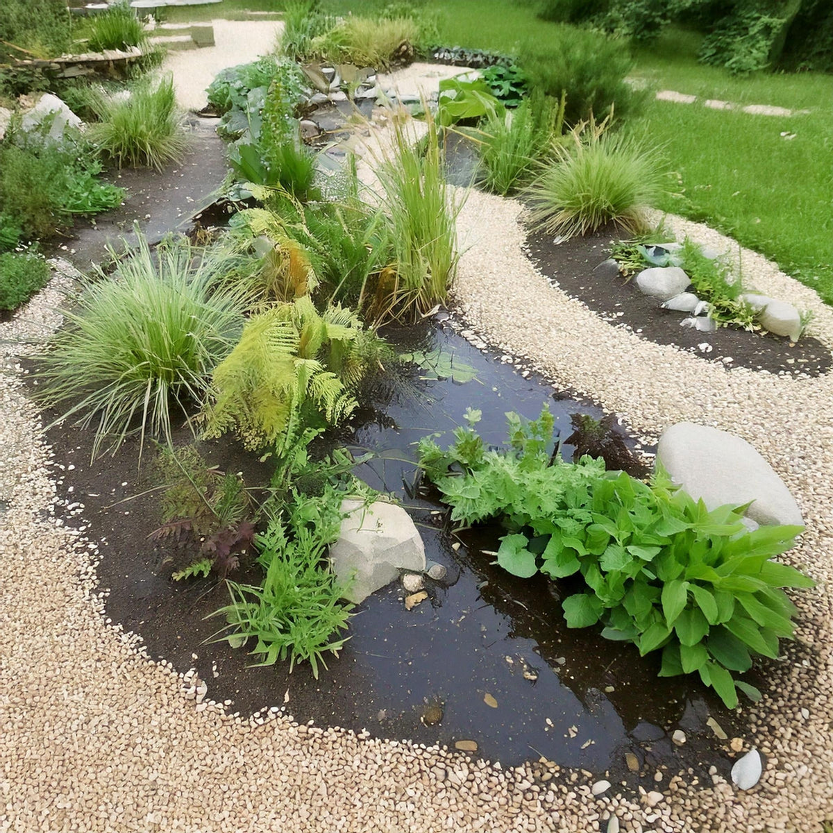 Wadi in de tuin