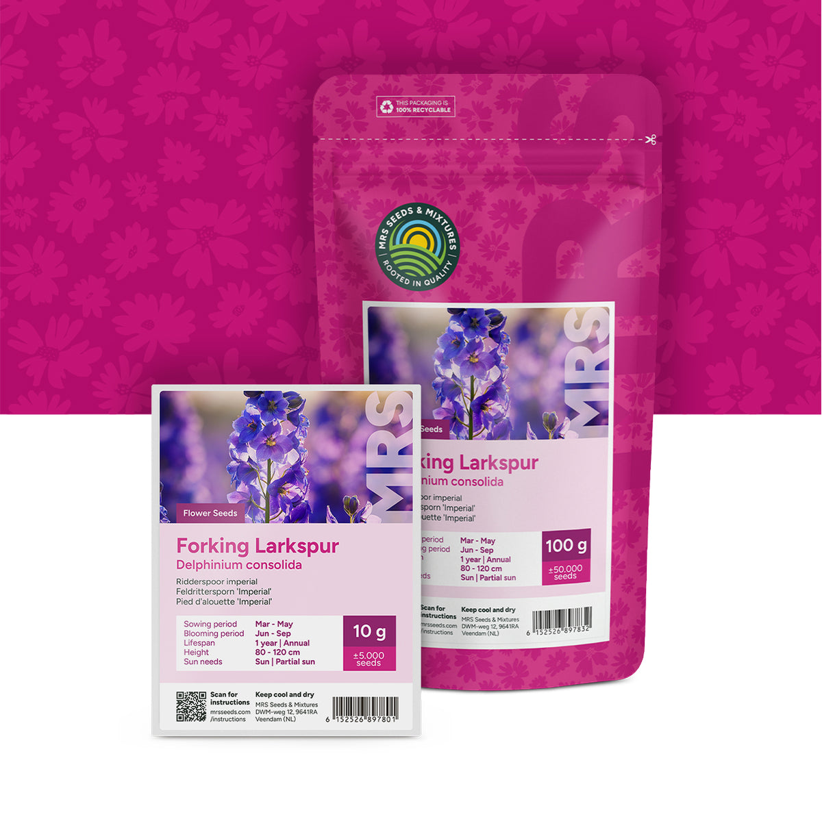 Pied d'alouette 'Imperial' – Delphinium consolida