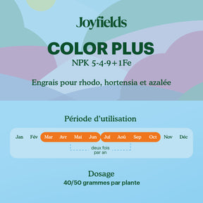 Joyfields Color Plus – Engrais pour rhodo, hortensia et azalée [fr]