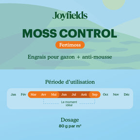 Joyfields Moss Control - Engrais pour gazon + anti-mousse [fr]