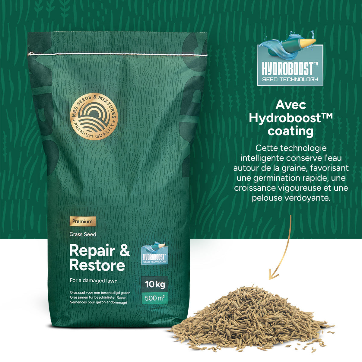 MRS Seeds & Mixtures Repair & Restore - Semence gazon réparation 10 kg [fr]