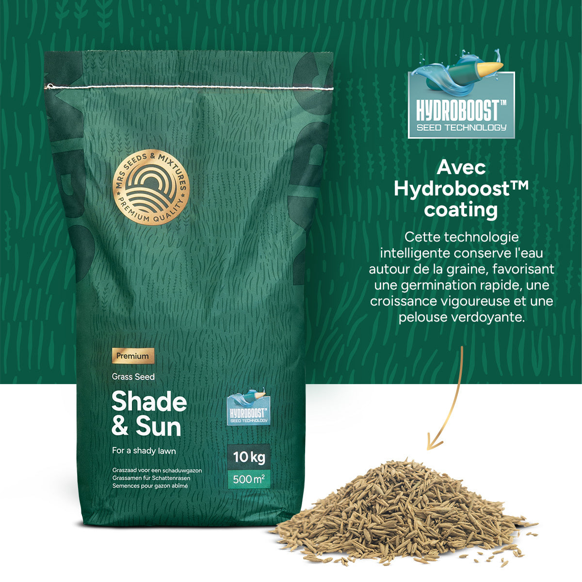 MRS Seeds & Mixtures Shade & Sun - Semence Gazon Ombre 10 kg [fr]