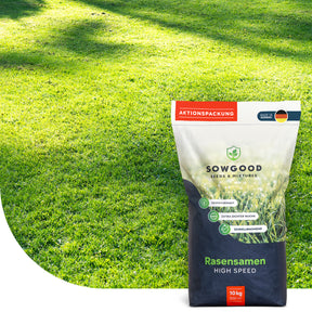 Sowgood Gazon pour ombre et terrains secs 10 kg - 500 m²